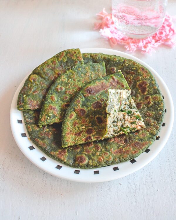 Palak Paneer Paratha